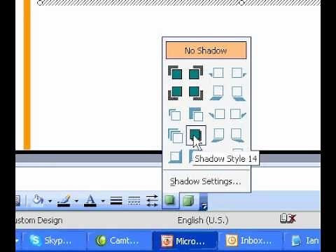 Microsoft Office PowerPoint 2003 Add or remove a text shadow