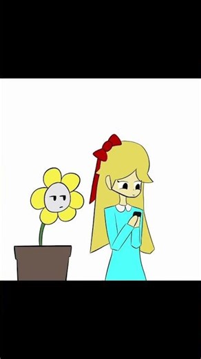 Flowey And Gracia🌻🩵 #undertale #undertaleflowey #flowey