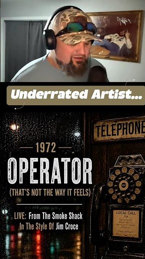 LIVE:From The Smoke Shack | Operator (That’s Not The Way It Feels | 1972 Jim Croce #70s