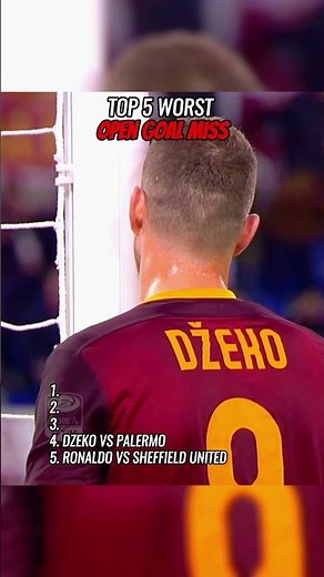 TOP 5 Worst Open Goal Misses ⚽😂