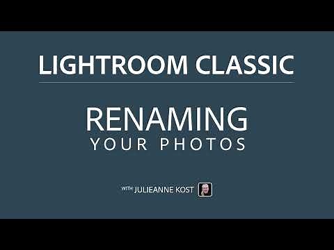 Renaming Photos using File Name Templates in Lightroom Classic