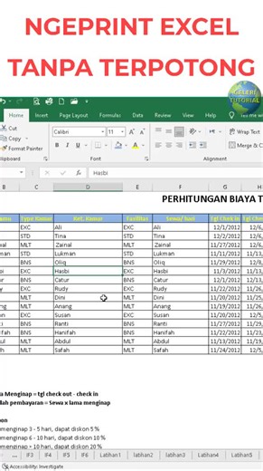 Cara Ngeprint Excel Tanpa Terpotong