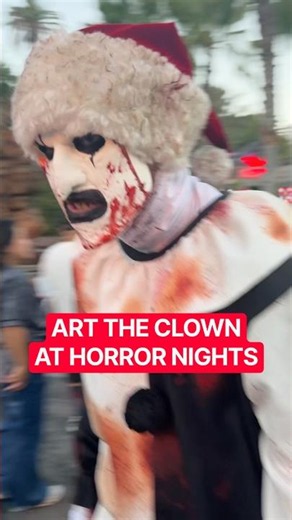ART THE CLOWN STORMING THE LOWER LOT at Universal Studios Hollywood’s Halloween Horror Nights 2026