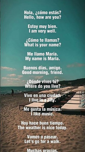 Español A1 para Principiantes | Canción Fácil 🇪🇸 #learnspanish #spanish