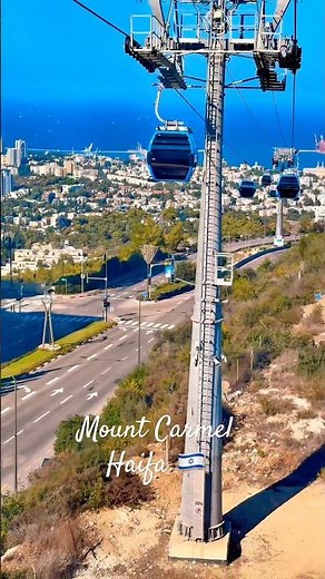 The breathtaking panorama of Haifa Mount Carmel a tapestry of nature and city🇮🇱🌟#Israel #explore
