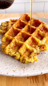 Stuffing Waffle Recipe. #thanksgivingleftovers #breakfast #waffles #stuffingrecipe | Cookies Capable