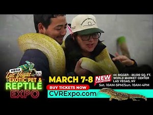 Las Vegas MEGA Exotic Pet & Reptile Expo 2026 | March 7–8 | World Market Center Las Vegas