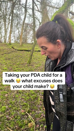 Taking you PDA child for a woodland walk 😂😂 #pda #autism #adhdproblems