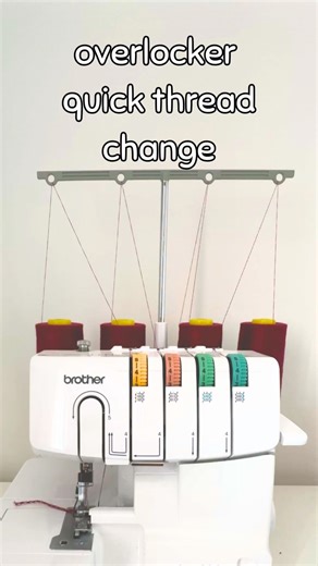 Overlocker Thread Quick Change! #sewingtutorial #sewinghacks