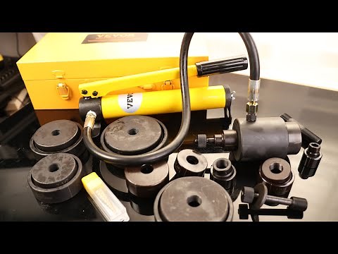VEVOR 15 Ton Hydraulic Knockout Punch Kit, 1/2" to 4" Conduit Hole Cutter Set, KO Tool Kits