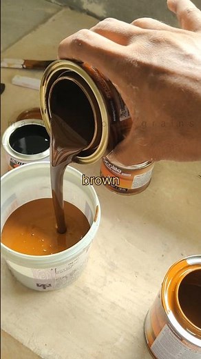 Color mixing for teak wood grains