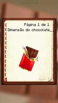 Dimensão do Chocolate #minecraft #fyp