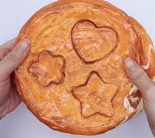 Crunchy Orange Brown Cookie Slime ASMR Experience