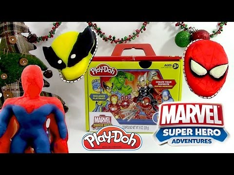 Pâte à modeler Super Héros de Marvel Spiderman Incroyable Hulk Ironman Wolverine Thor Playdoh