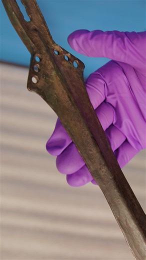 Take a look at this amazing Bronze Age sword! Dr Chris Griffiths, our Curator of Archaeology, takes us behind the scenes to show us this incredible piece of British history, and what it tells us about the people who lived during this time. #BronzeAge #Sword #History #Archaeology | Manchester Museum