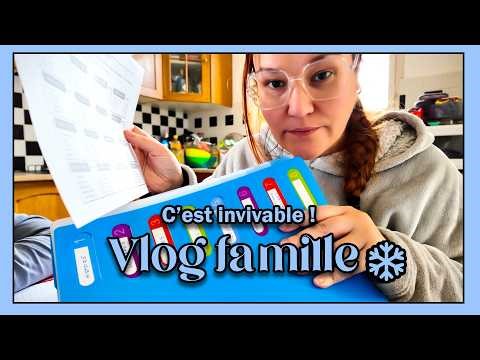 Trop de devoirs pour les enfants, cuisine, quotidien & une surprise pro !❄️VLOG FAMILLE