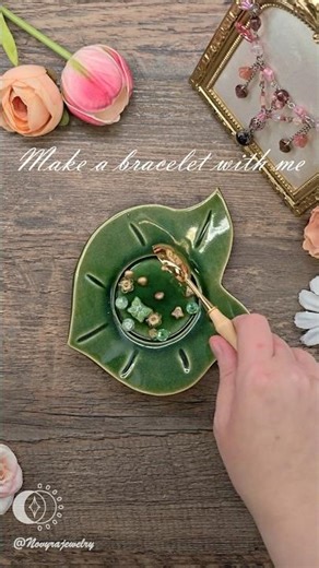 Let's Make a Custom Bracelet ✨ I love fairycore jewelry🧚 Would you wear this handmade jewelry? #art