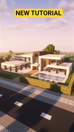 Minecraft modern house