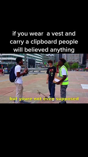 Funny Security Guard Encounter - Vest and Clipboard Prank