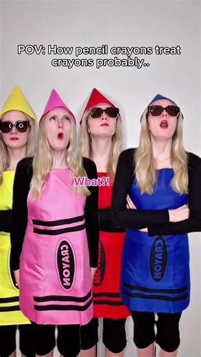 PART14 #pov How pencil crayons treat crayons probably.. #relatable #story #skit #funny