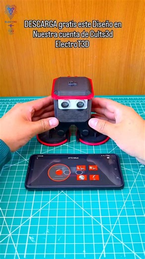 Descarga Gratis este Diseño en Nuestra cuenta de Cults3d , búscanos como ElectroT3D, videotutorial Completo allí 🙌 🤖#otto #ninja #bipedo #arduino #robot #dıy | Electro T3D