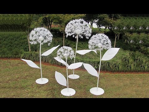 How to Make Giant Paper flowers DIY Dandelion Flowers Big Dandelion Tutorial