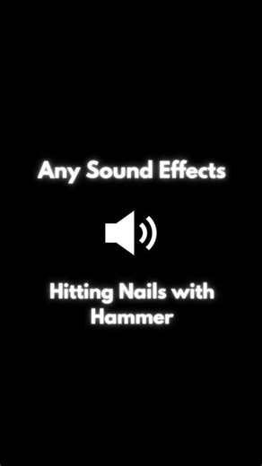 Sound Effect - Hitting Nails With Hammer #soundeffect #sound #sounds #anysoundeffects #soundeffects #soundviral #soundtrack #effect #effects #fy #fyp #fypage #foryou #foryoupage #tiktokviral #viral #viralvideo #voiceeffects #sfx #construction #constructionlife #nails #hammer