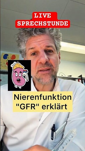 ⛑️ LIVE Sprechstunde: "GFR": Der Marker des Nierenalters! Dr. Randazzo, Aarau 🇨🇭