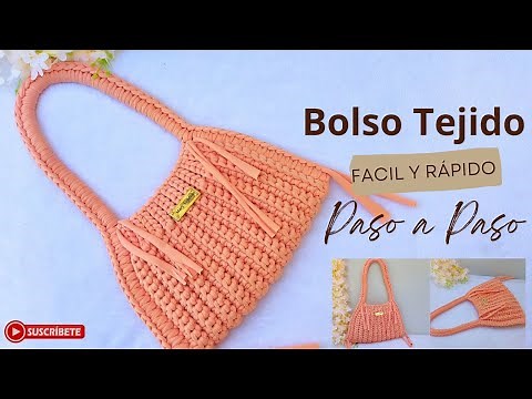🔥Bolso Tejido a Crochet| TENDENCIA | Puntos Basicos/ Paso a Paso/ Super Facil
