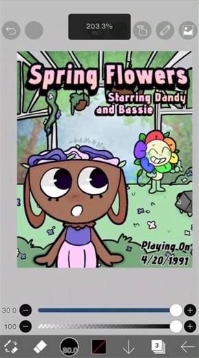 Dandys world poster in my style!! #dandysworld