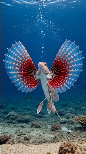 This Fish Opens Giant Wings Underwater! 😱🐟 | Flying Gurnard