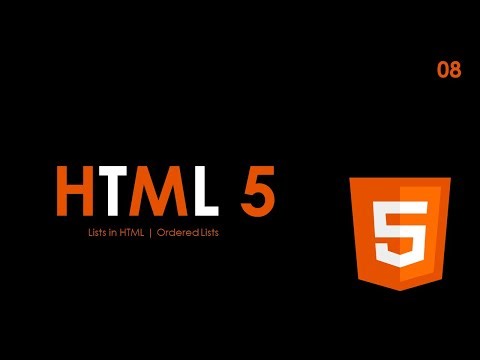 HTML For Beginners | Lists in HTML Ordered Lists 08 | FMK Tech