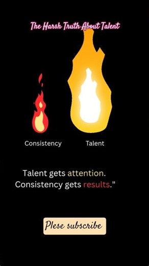 The Harsh Truth About Talent | #Consistency #SuccessMindset#SelfImprovement#Mindset