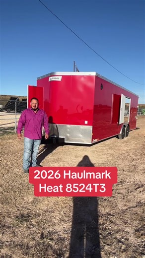 🔥 2026 Haulmark HEAT 8.5×24 Race Trailer 🔥 Built for speed. Built for gear. Built to WIN. ✔️ 8.5′ wide x 24′ long enclosed trailer ✔️ 9,990 lb GVWR ✔️ Tandem 5,200 lb axles w/ brakes ✔️ Heavy-duty rear ramp door ✔️ .030 aluminum exterior ✔️ 7′ interior height ✔️ LED lighting inside & out ✔️ Coin rubber floor tie-downs ✔️ 30-amp power w/ A/C prep Perfect for race cars, UTVs, bikes, or serious hauling. 📍 3705 N Bryant Blvd Tri-Star Trailers & Equipment 📞 325-213-9662 🌐 tristarsatx.com #trista