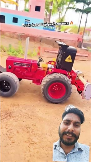 mini tractor powerful and rotavator #farming