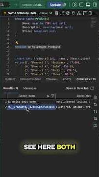 Non-clustered index vs clustered index — SQL Server