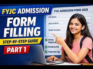 FYJC Admission 2026 Form Filling Part 1 | Full Tutorial for Students