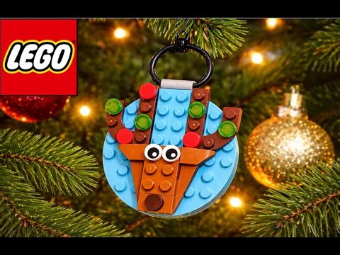 LEGO Christmas Ornament Selection (set 40744) - Reindeer's head - part 3/4 build step by step