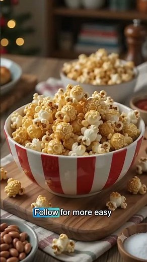 Caramel Popcorn, Sweet, crunchy, and perfectly golden! #easyrecipes #recipe
