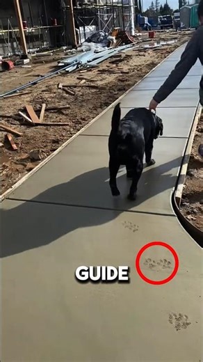What a Cute Idea for Designing a Walkway!🐶❤️#shorts