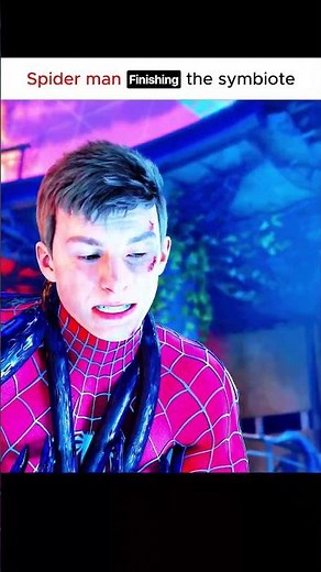 This is how Spider-Man finishes the symbiote #spiderman #marvel #gaming