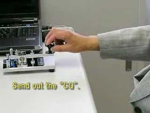 How to operate a straight key