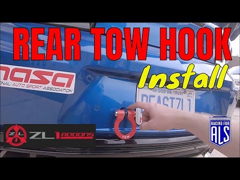 Rear Tow Hook Installation Camaro 6th Gen How To 2016-2022