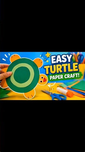How to make a turtle with Craft paper#short #easycraftideas #papercutting #papercrafttutorial