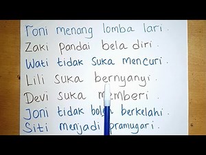 Learn to Write and Read Sentences for Kindergarten and Elementary School Children
