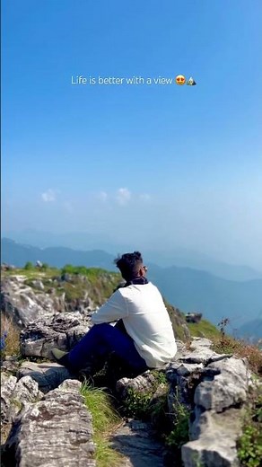 The best view comes after the hardest climb #mussoorie #mountains