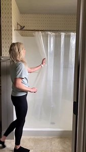 Easy ways to upgrade your shower curtain: • Hang it all the way to the ceiling for a taller, custom look • Swap the standard shower curtain for a window curtain • Install a track so it opens and closes seamlessly You can comment the word “shower” to have the details and links sent directly to your DMs. | Hamilton Park Home