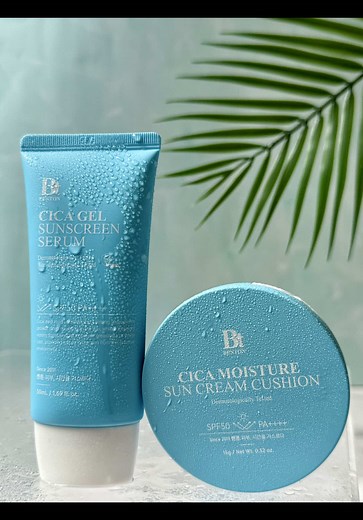 Gentle Care: Cica Moisture Sun Cushion and Gel Sunscreen