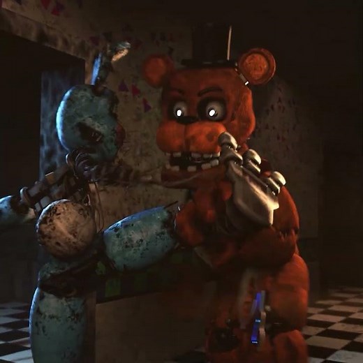 Withered Freddy vs TJOC Ignited Toy Bonnie (FNAF Animation)
