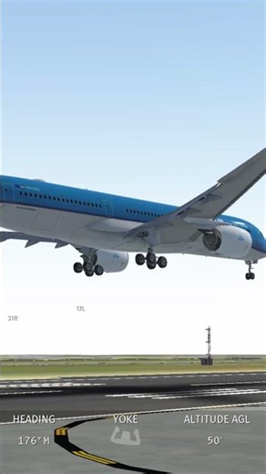 KLM A350-941 KDFW landing